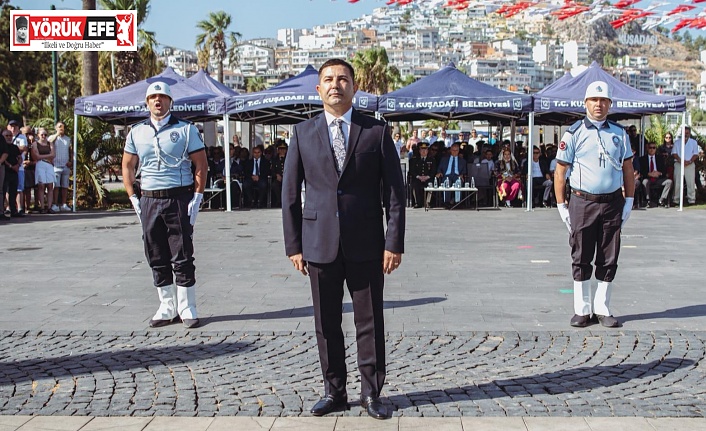 KUŞADASI’NIN DÜŞMAN İŞGALİNDEN KURTULUŞUNUN 103’ÜNCÜ YILDÖNÜMÜ COŞKUYLA KUTLANDI