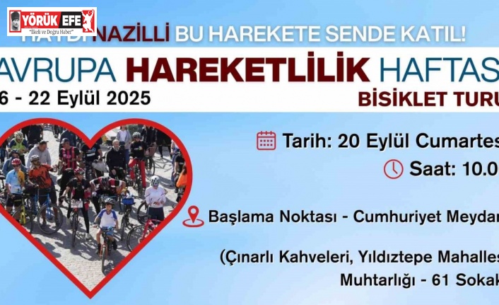Nazilli Belediyesi’nden Avrupa Hareketlilik Haftası etkinlikleri