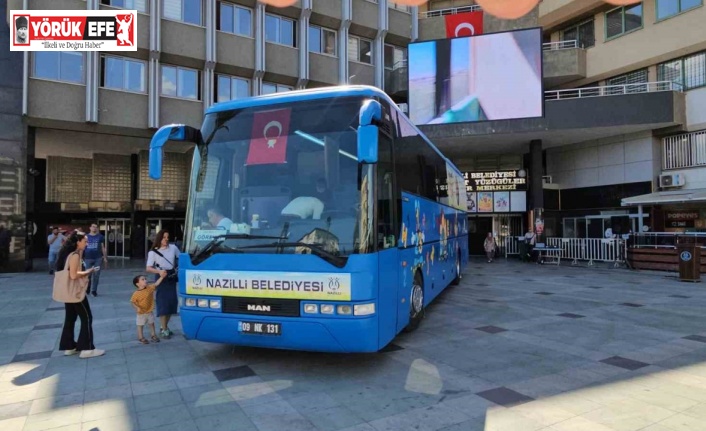Nazilli Belediyesi’nin ‘Mobil Masal Bahçesi’ çocukların hizmetine girdi