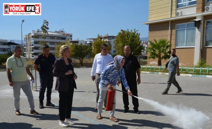 Okul aşçılarına yangın farkındalık eğitimi verildi