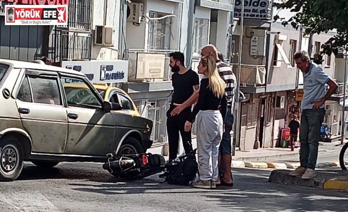 Otomobil ile elektrikli bisiklet çarpıştı: 2 yaralı