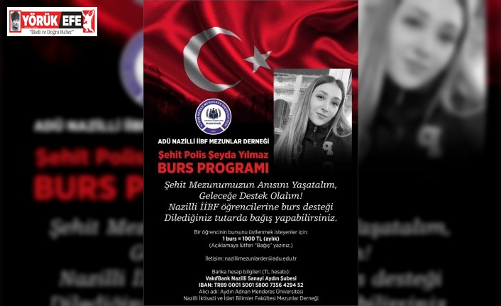 Şehit Polis Şeyda Yılmaz’ın adı burs programıyla yaşatılacak
