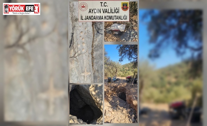 Söke’de sit alanında kaçak kazıya jandarmadan suçüstü