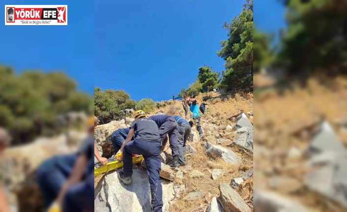Söke’de uçurumdan düşen kişi AFAD ekiplerince kurtarıldı