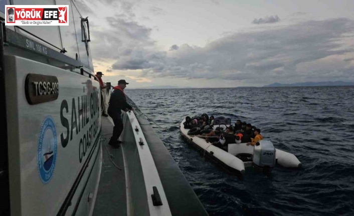 Aydın’da 23 düzensiz göçmen kurtarıldı