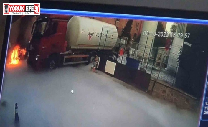 Aydın’da faciadan dönüldü: Sıvı oksijen tankı dolumu sırasında yangın çıktı