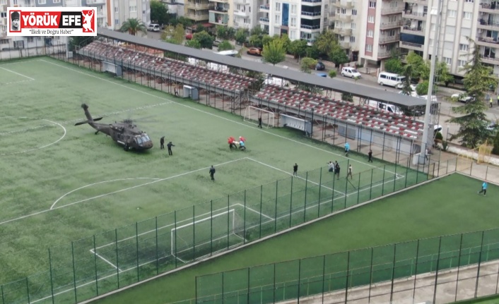 Aydın’da helikopterli kurtarma tatbikatı gerçeğini aratmadı: Tribün çökmesi senaryosunda zamanla yarıştılar