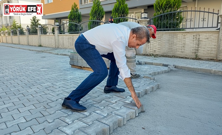 BAŞKAN YETİŞKİN TEPECİK MAHALLESİ’NDE YAPILAN ÇALIŞMALARI YERİNDE  İNCELEDİ