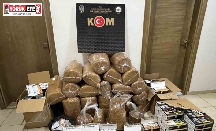 Didim’de kaçak tütün ve alkol operasyonu: 2 gözaltı
