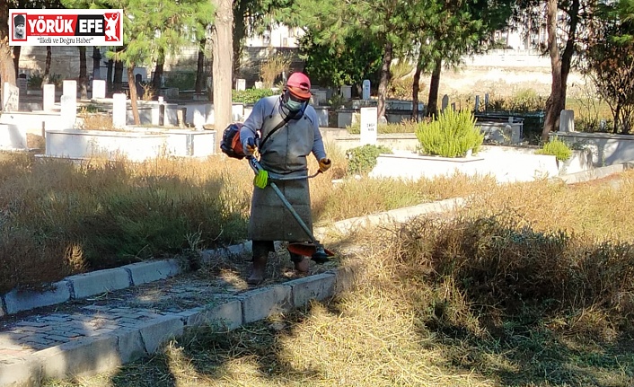 Efeler Belediyesi Mezarlıklarda Bakım Çalışmalarını Sürdürüyor