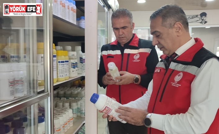 Efeler’de zirai ilaç ve gübre bayileri denetlendi