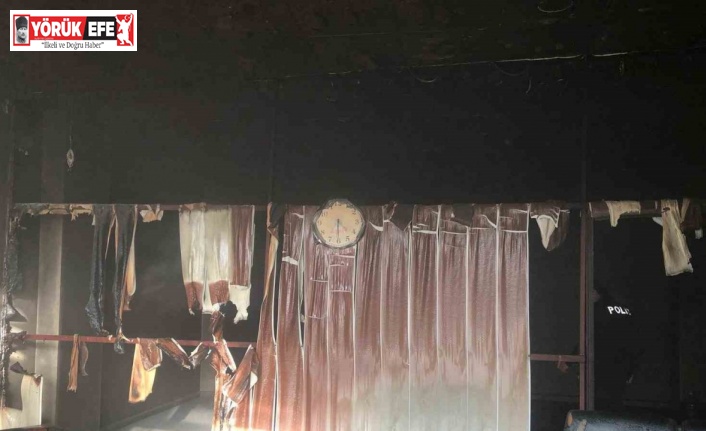 Karpuzlu’da iş yeri yangını