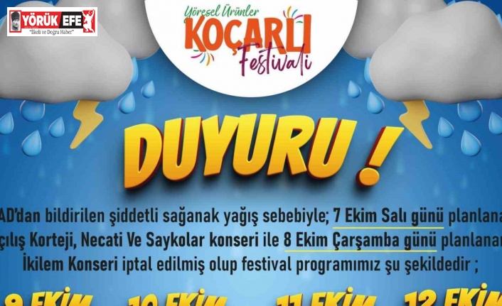 Koçarlı’da festival tarihi ertelendi