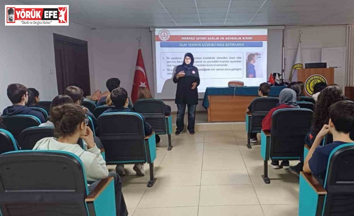 Lise öğrencilerine ilkyardım semineri