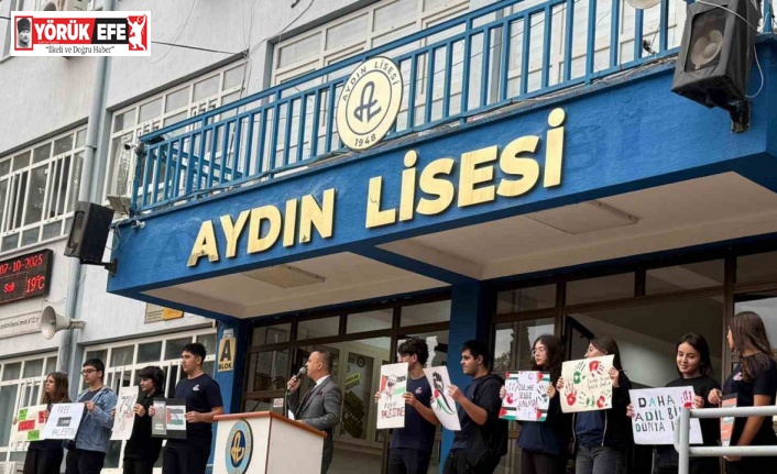 Liseli gençler Gazze’deki zulme dikkat çekti