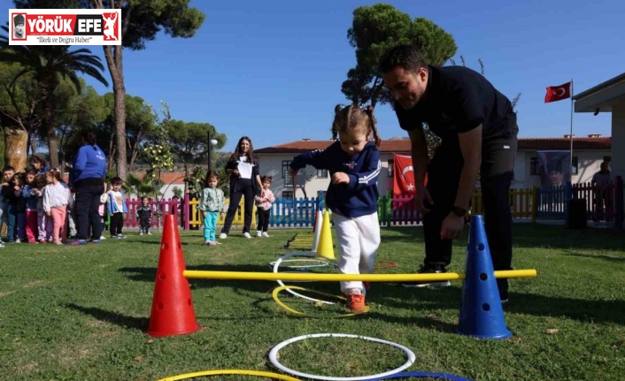Minik öğrenciler Aydın Büyükşehir Belediyesi ile sporla tanışıyor