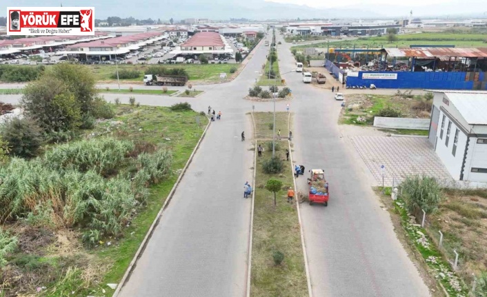 Nazilli Belediyesi’nden Organize Sanayi’de temizlik çalışması
