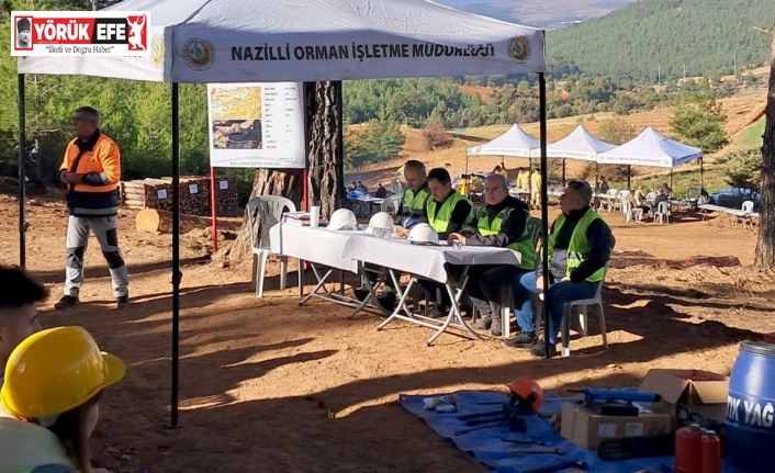 Nazilli Orman İşletme Müdürlüğü’nde üretim tatbikatı yapıldı