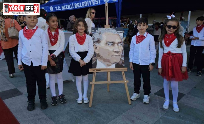 Nazilli’de ‘Cumhuriyet Çocukları Resim Sergisi’ açıldı
