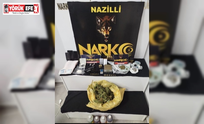 Nazilli’de eş zamanlı uyuşturucu operasyonu: 2 şüpheli tutuklandı