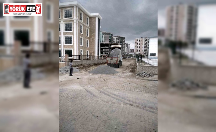 Söke yeni Hükümet Konağı çevresinde yol düzenleme çalışması