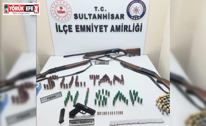 Sultanhisar’da ruhsatsız silah operasyonu: 1 yakalama