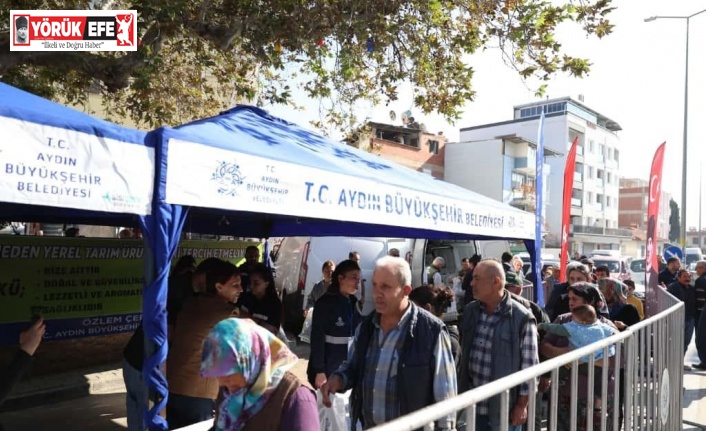 Aydın Büyükşehir kışlık fideleri Germencikliler ile buluşturdu