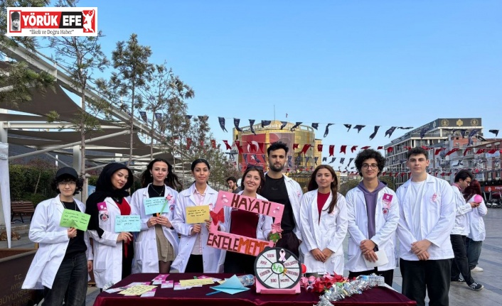 Aydın’da tıp öğrencileri ’Meme Kanseri’ne dikkat çekti