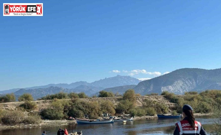 Bafa Gölü’nde hayvanların yaşam alanları kontrol edildi
