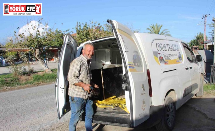 Çiftçilerin imdadına ’mobil tamir’ aracı ile yetişiyor
