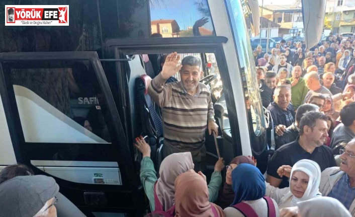 Çineli umreciler kutsal topraklara uğurlandı