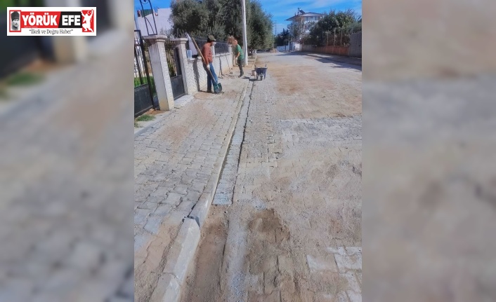 Germencik’te yol yenileme çalışmaları sürüyor