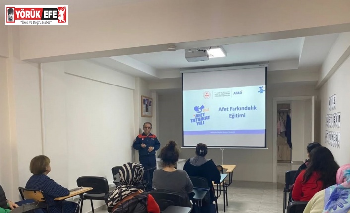 Karacasu’da afet farkındalık eğitimi
