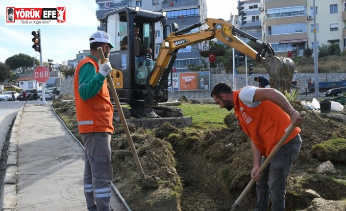 Kuşadası Belediyesi’nden çevreye duyarlı peyzaj uygulaması