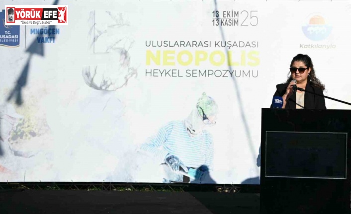 Kuşadası’nda mermer bloklar adalet temasıyla yontuldu