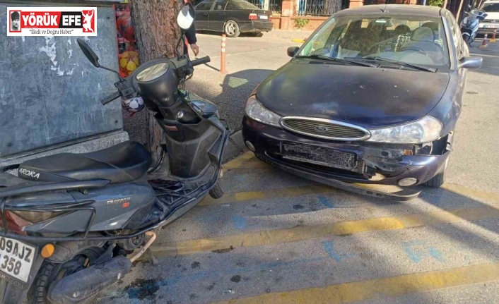 Otomobil ile motosiklet çarpıştı: 1 yaralı