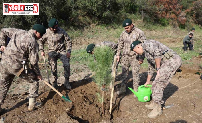 Aydın’da şehit polisler adına fidan dikildi