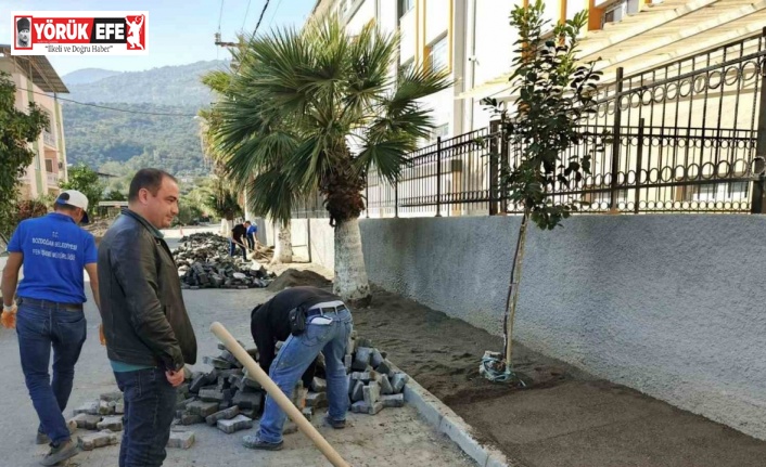 Bozdoğan Belediyesi, okullarda çevre düzenlemelerini sürdürüyor