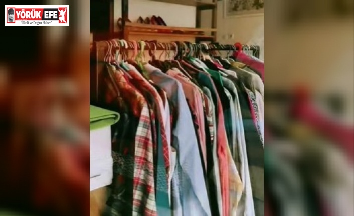 Germencik’te bağışlanan kıyafetler ihtiyaç sahiplerine teslim ediliyor