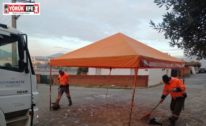 Germencik’te temizlik çalışmaları devam ediyor