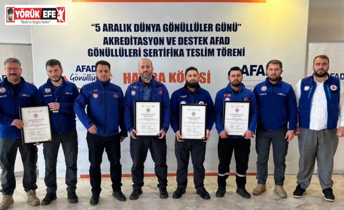Nazilli Müftülüğü Arama Kurtarma Ekibi sertifikasını aldı
