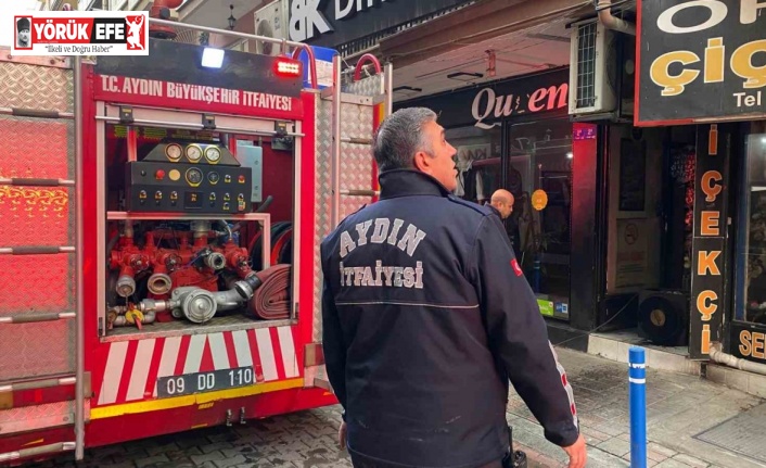 Vatandaşların dikkati iş yerini yanmaktan kurtardı