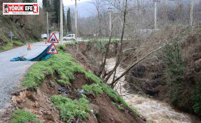 Yağışların arından, Aydın’da her yerde heyelan ve sel olayı yaşanıyor