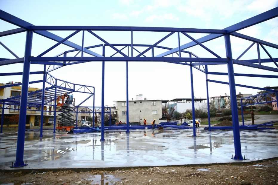 Aydın Büyükşehir Ortaklar’Da Cemiyet Alanı Yapıyor