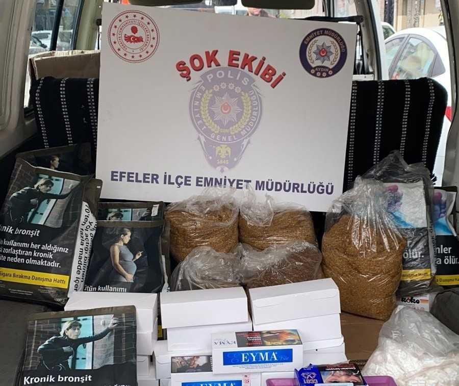 Aydın’Da 8 Kilo Kaçak Tütün Ele Geçirildi 