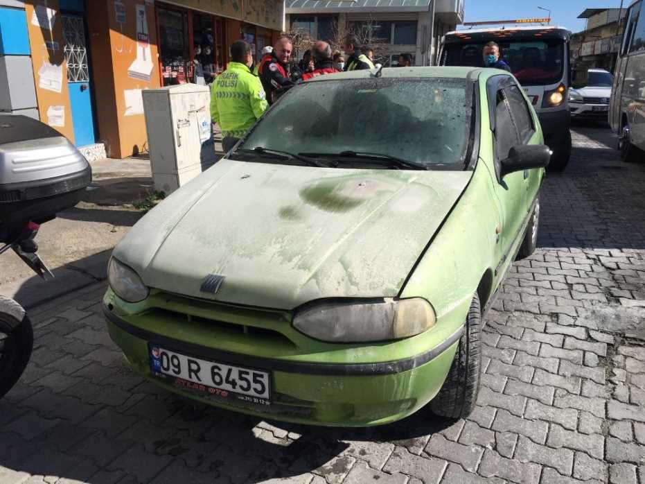 Aydın’Da Otomobil Yangını