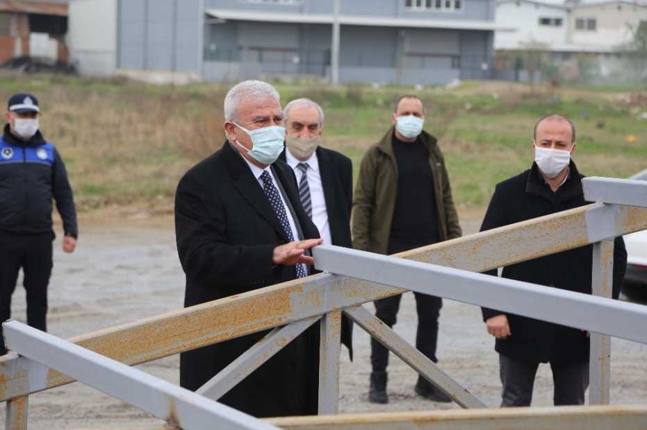 Başkan Atay, Proje İnşaat Alanlarını Denetledi