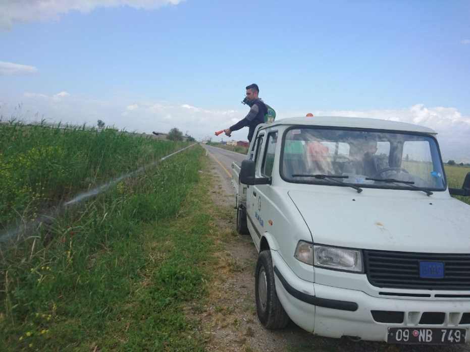 Nazilli’De Haşereyle Mücadele Başladı 