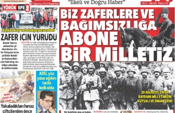 BİZ ZAFERLERE VE BAĞIMSIZLIĞA ABONE  BİR MİLLETİZ.