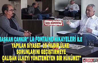 BAŞKAN ÇANKIR” LA FONTAİNE HİKAYELERİ İLE YAPILAN SİYASET 15 YILDIR ÜLKE SORUNLARINI GEÇİŞTİRMEYE ÇALIŞAN ÜLKEYİ YÖNETEMEYEN BİR HÜKÜMET”